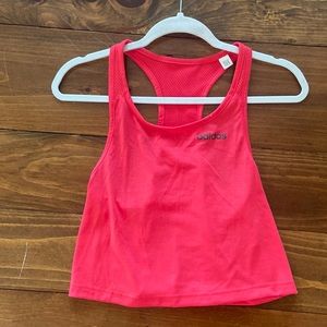 Adidas pink workout top